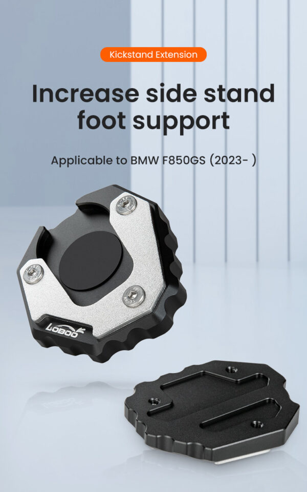 LOBOO Nakładka na stopkę boczną, aluminiowa do BMW F750GS