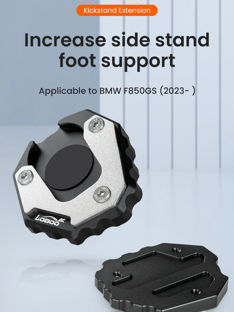 LOBOO Nakładka na stopkę boczną, aluminiowa do BMW F750GS