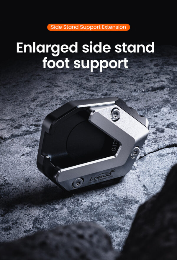 LOBOO Nakładka na stopkę boczną, aluminiowa do BMW F900GS (2024-)