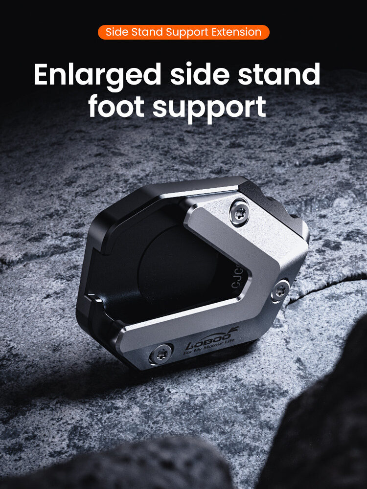 LOBOO Nakładka na stopkę boczną, aluminiowa do BMW F900GS (2024-)