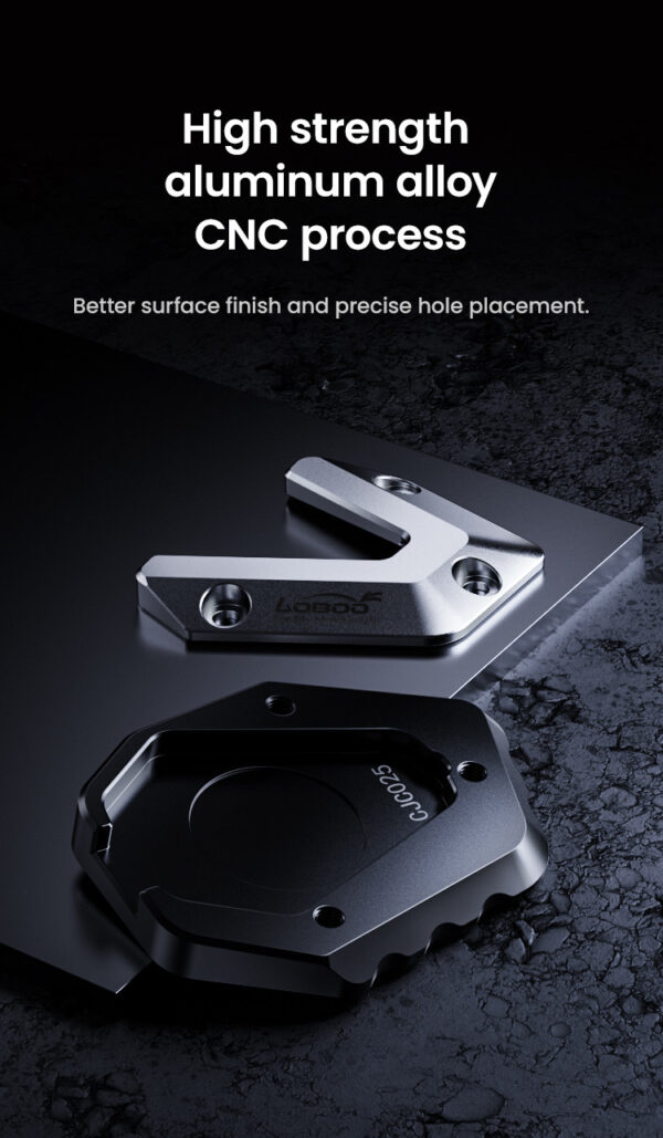 LOBOO Nakładka na stopkę boczną, aluminiowa do BMW F900GS (2024-)