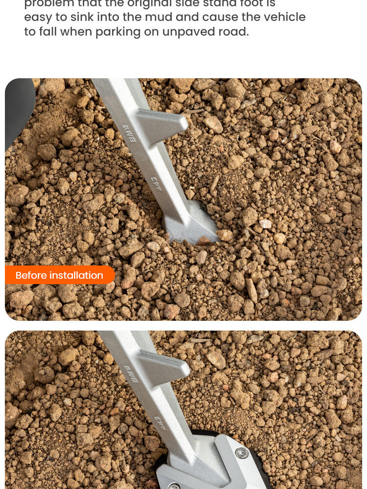 LOBOO Nakładka na stopkę boczną, aluminiowa do BMW F900GS (2024-)