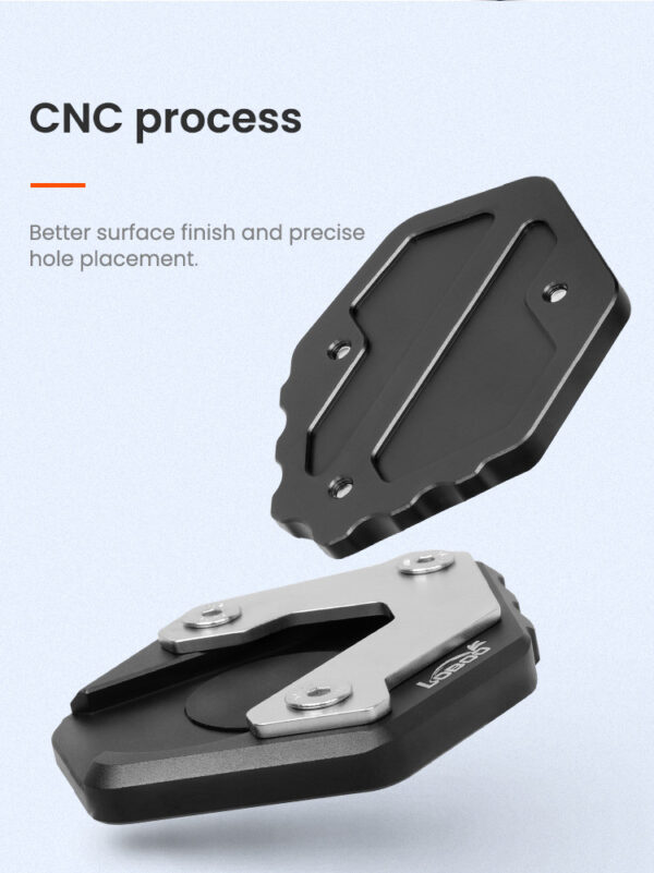 LOBOO Nakładka na stopkę boczną, aluminiowa do BMW R1200/1250GS ADV