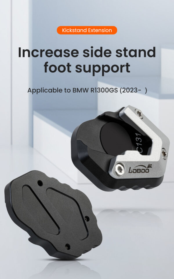 loboo-nakladka-na-stopke-boczna-do-bmw-r1300gs LOBOO Nakładka na stopkę boczną, aluminiowa do BMW R1300GS
