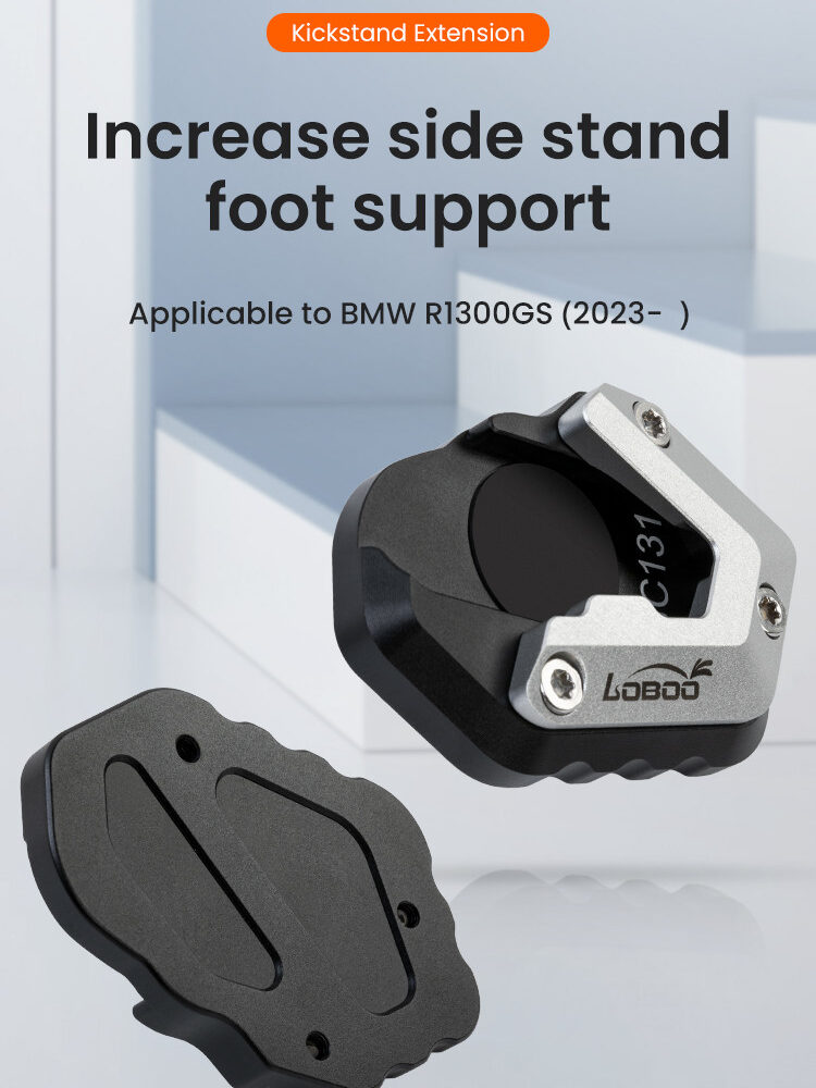 LOBOO Nakładka na stopkę boczną, aluminiowa do BMW R1300GS