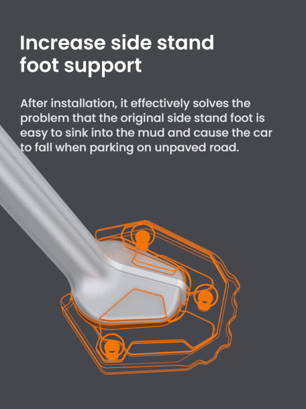 LOBOO Nakładka poszerzajaca na stopkę boczną, aluminiowa do BMW S1000XR (2021) (10.3.03062.001.11)
