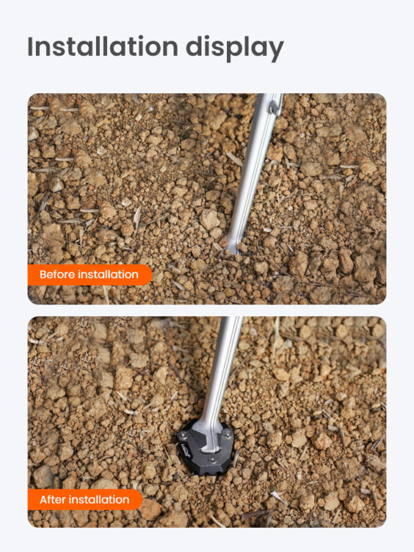 LOBOO Nakładka poszerzajaca na stopkę boczną, aluminiowa do BMW S1000XR (2021) (10.3.03062.001.11)