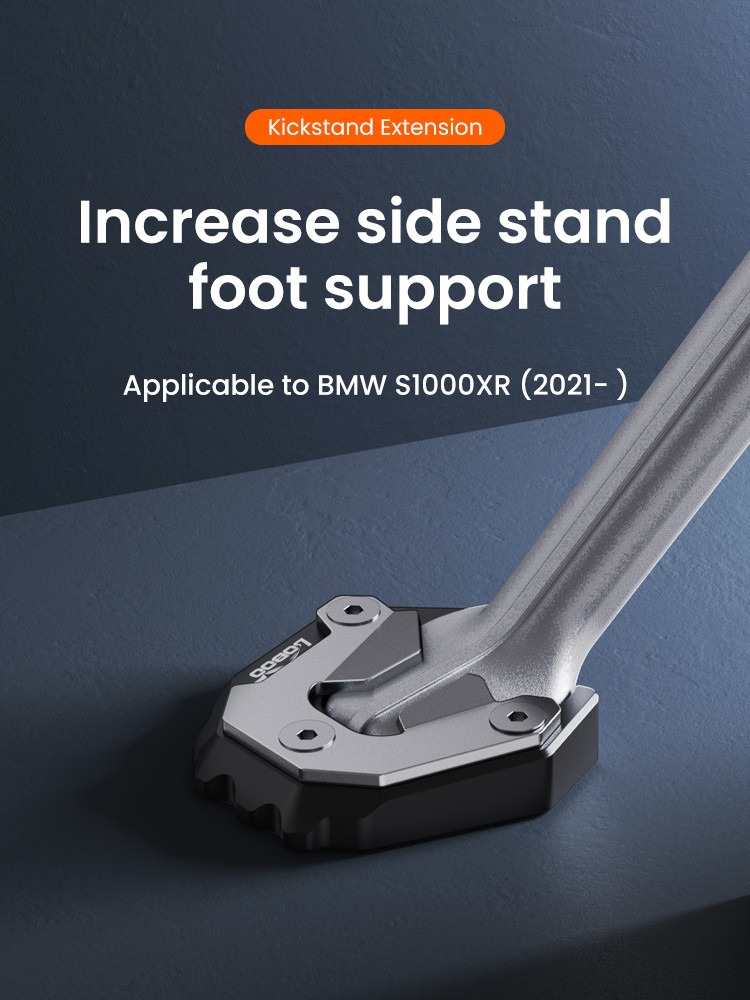 LOBOO Nakładka poszerzajaca na stopkę boczną, aluminiowa do BMW S1000XR (2021) (10.3.03062.001.11)