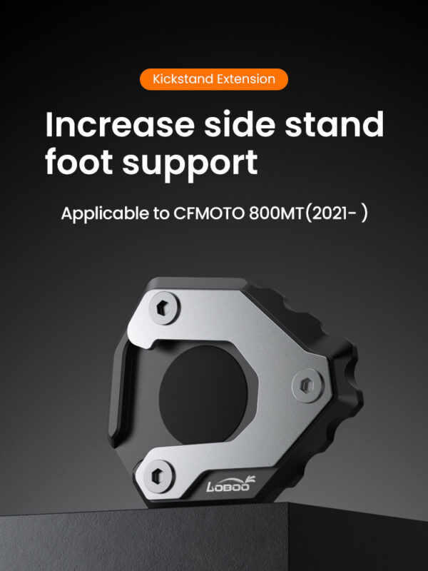 LOBOO Nakładka na stopkę boczną, aluminiowa do CFMOTO 800MTX (2024-)