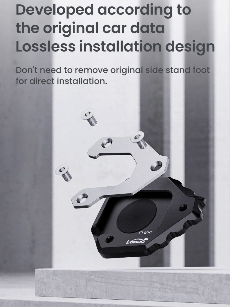 LOBOO Nakładka na stopkę boczną, aluminiowa do CFMOTO 800MTX (2024-)