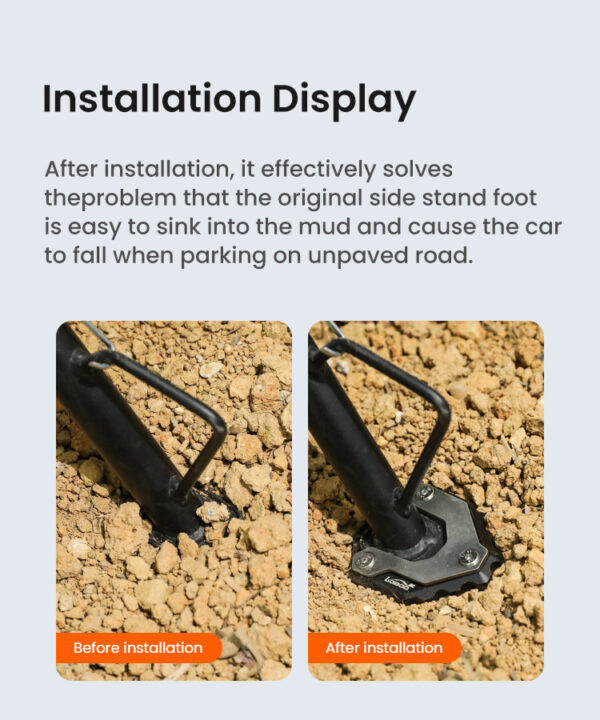 LOBOO Nakładka na stopkę boczną, aluminiowa do CFMOTO 800MTX (2024-)