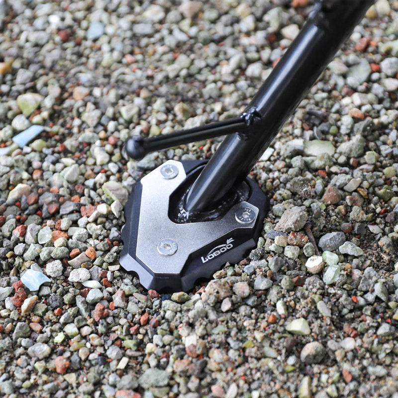 LOBOO Nakładka na stopkę boczną, aluminiowa do HONDA CB500X (2019-), HONDA CB400X (2021-), HONDA NX400 (2024-), HONDA CB650R