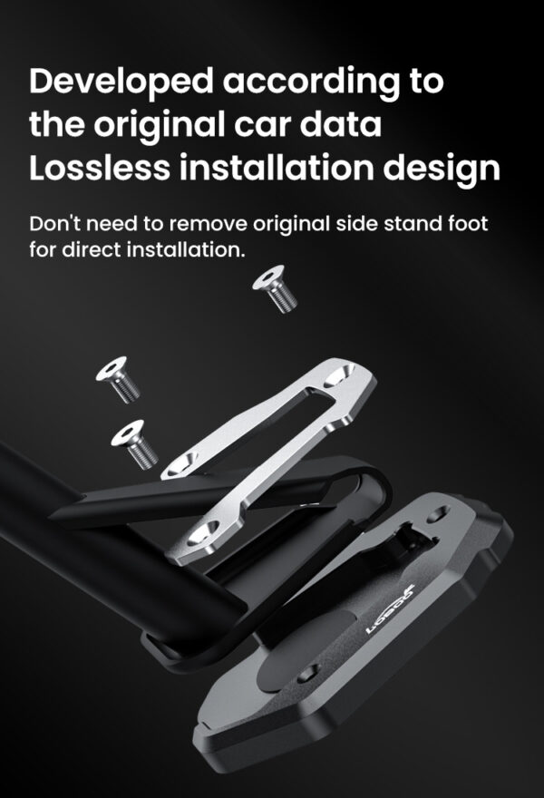 LOBOO Nakładka na stopkę boczną, aluminiowa do HONDA CRF1100 ALL/CRF1100DL2L(ADV)