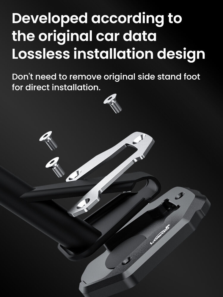 LOBOO Nakładka na stopkę boczną, aluminiowa do HONDA CRF1100 ALL/CRF1100DL2L(ADV)