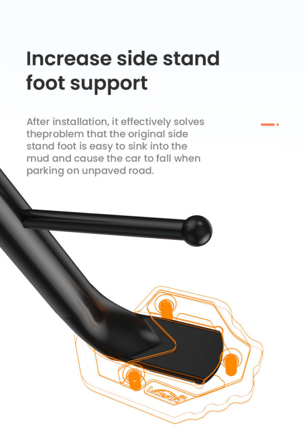 LOBOO Nakładka na stopkę boczną, aluminiowa do HONDA FORZA350