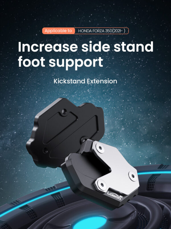 LOBOO Nakładka na stopkę boczną, aluminiowa do HONDA FORZA350