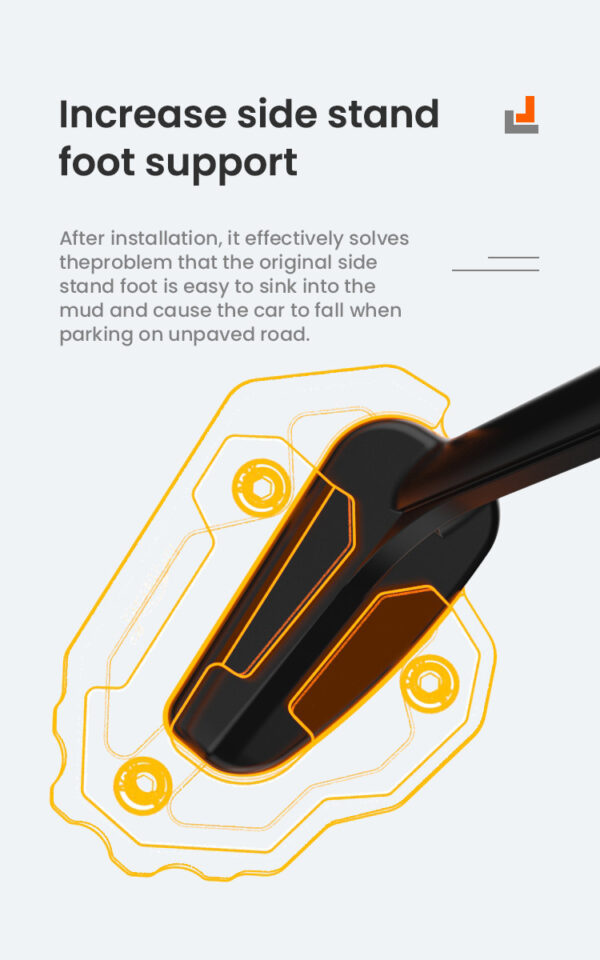 LOBOO Nakładka na stopkę boczną, aluminiowa do HONDA GL1800