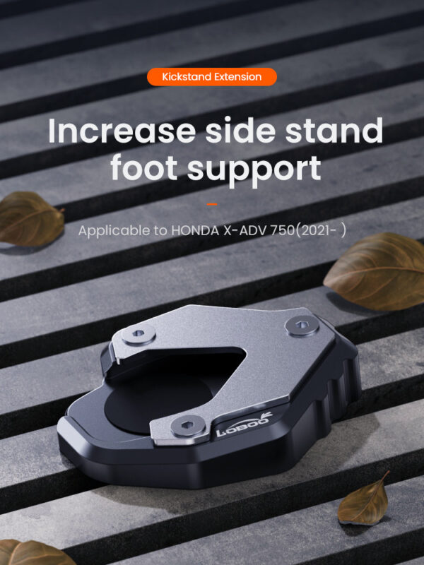 LOBOO Nakładka na stopkę boczną, aluminiowa do HONDA X-ADV750 (2021-)