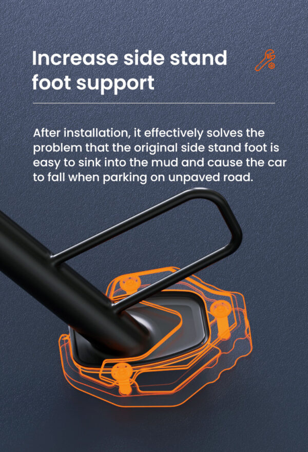 LOBOO Nakładka na stopkę boczną, aluminiowa do HONDA X-ADV750 (2021-)