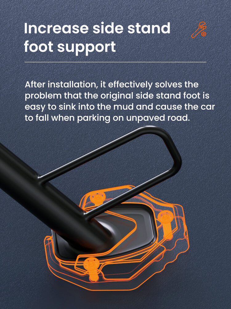 LOBOO Nakładka na stopkę boczną, aluminiowa do HONDA X-ADV750 (2021-)