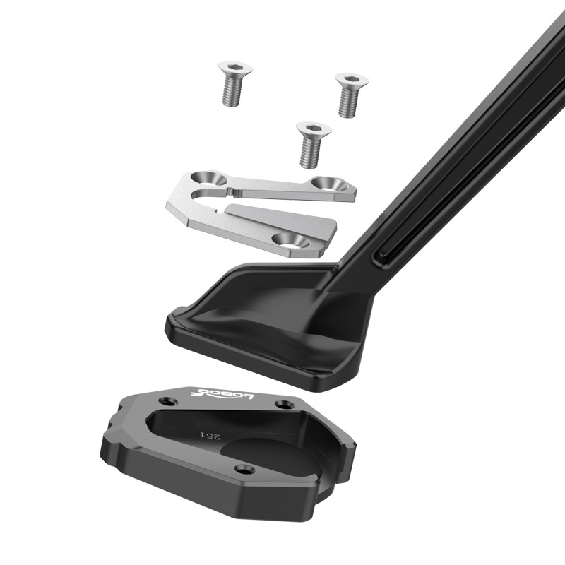 LOBOO Nakładka na stopkę boczną, aluminiowa do KTM1290 Super Adventure S (2022-)