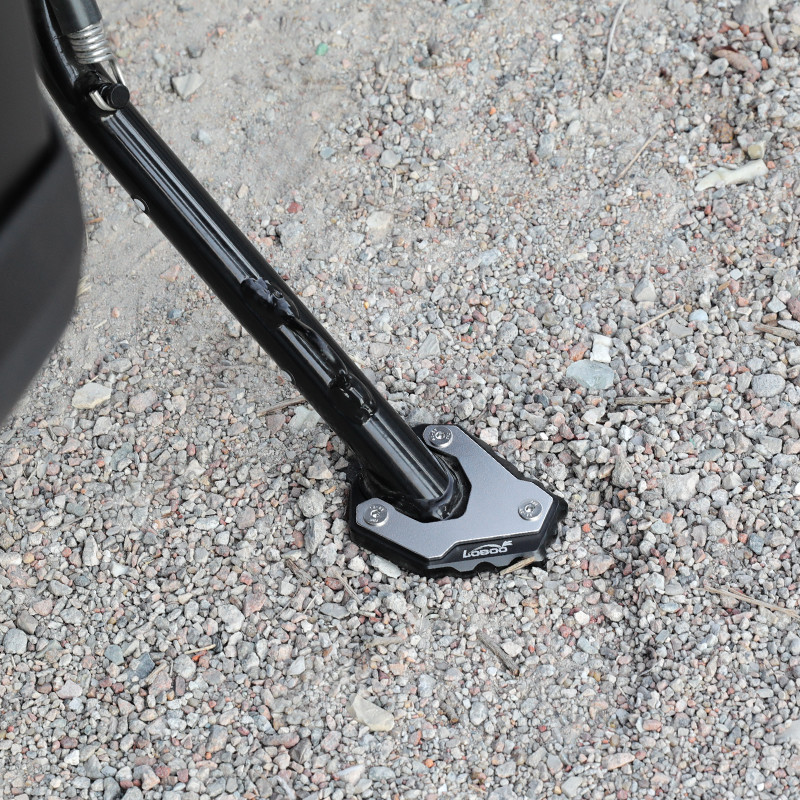 LOBOO Nakładka na stopkę boczną, aluminiowa do KTM690, KTM790 Adventure, KTM790 Adventure R, KTM890 Adventure R, KTM1050, KTM119