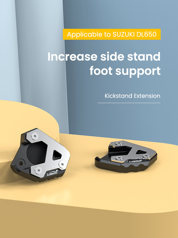 LOBOO Nakładka poszerzajaca na stopkę boczną, aluminiowa do SUZUKI DL650