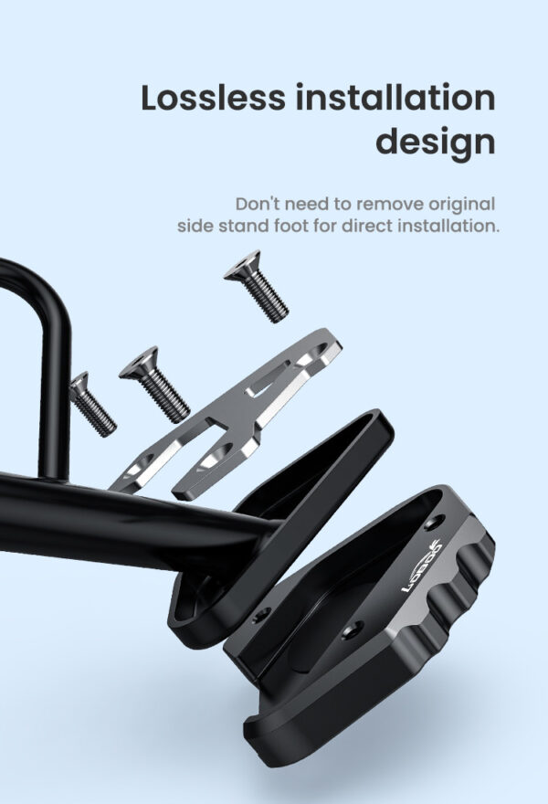 LOBOO Nakładka poszerzajaca na stopkę boczną, aluminiowa do SUZUKI DL650