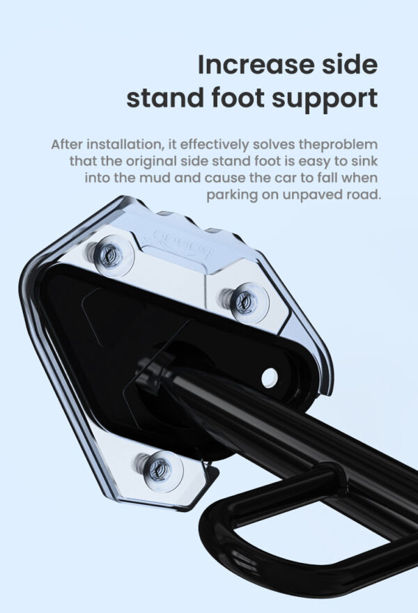 LOBOO Nakładka poszerzajaca na stopkę boczną, aluminiowa do SUZUKI DL650