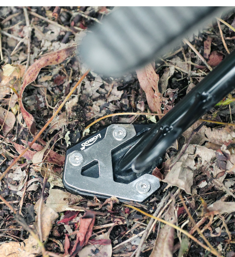 LOBOO Nakładka poszerzajaca na stopkę boczną, aluminiowa do SUZUKI DL650