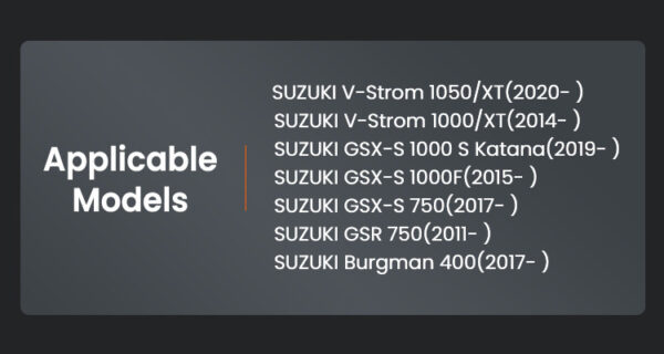 LOBOO Nakładka na stopkę boczną, aluminiowa do SUZUKI V-Strom 1050/XT, V-Strom 1000/XT, SUZUKI GSX-S 1000F, SUZUKI GSX-S 750, SU