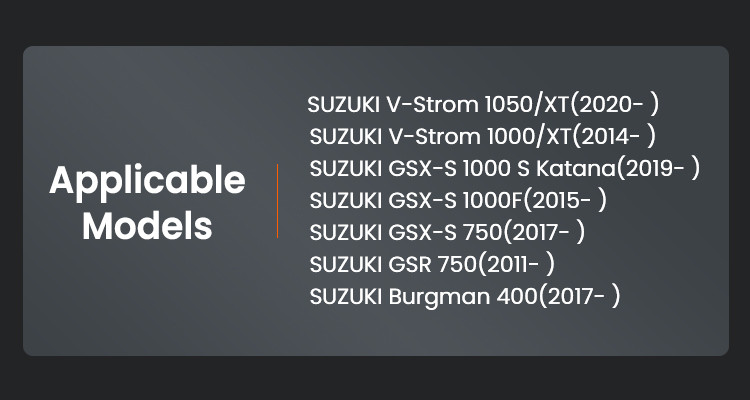 LOBOO Nakładka na stopkę boczną, aluminiowa do SUZUKI V-Strom 1050/XT, V-Strom 1000/XT, SUZUKI GSX-S 1000F, SUZUKI GSX-S 750, SU