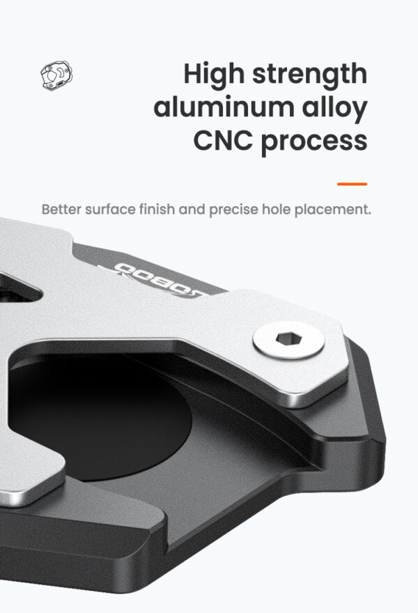 LOBOO Nakładka na stopkę boczną, aluminiowa do SUZUKI V-Strom 1050/XT, V-Strom 1000/XT, SUZUKI GSX-S 1000F, SUZUKI GSX-S 750, SU