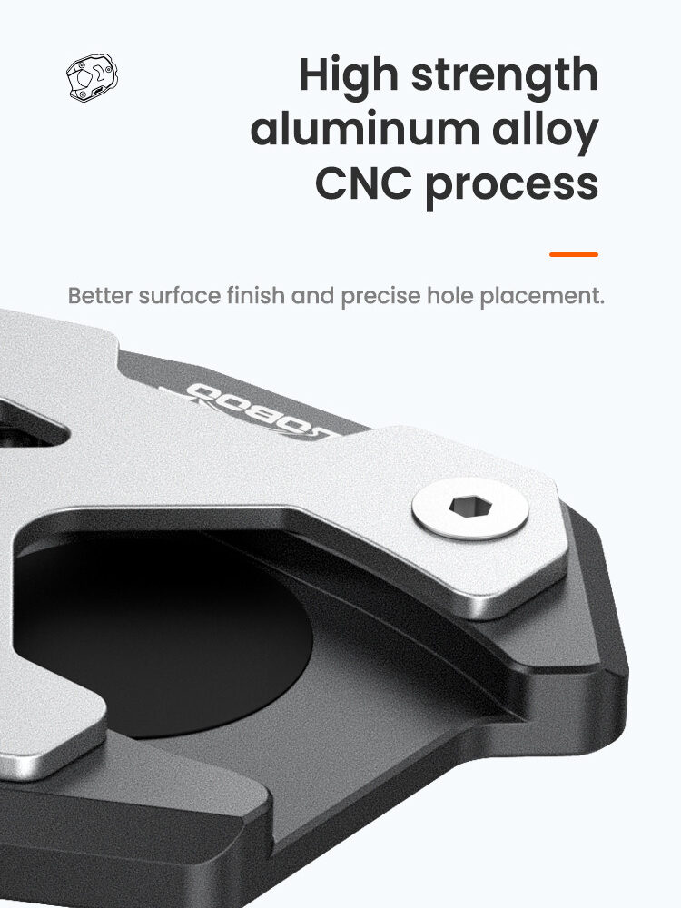 LOBOO Nakładka na stopkę boczną, aluminiowa do SUZUKI V-Strom 1050/XT, V-Strom 1000/XT, SUZUKI GSX-S 1000F, SUZUKI GSX-S 750, SU