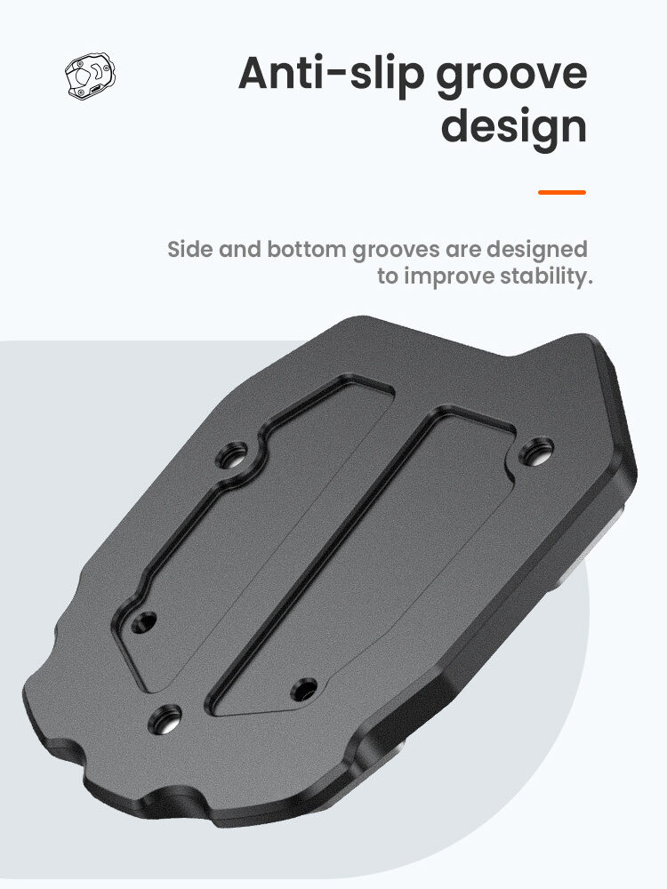 LOBOO Nakładka na stopkę boczną, aluminiowa do SUZUKI V-Strom 1050/XT, V-Strom 1000/XT, SUZUKI GSX-S 1000F, SUZUKI GSX-S 750, SU