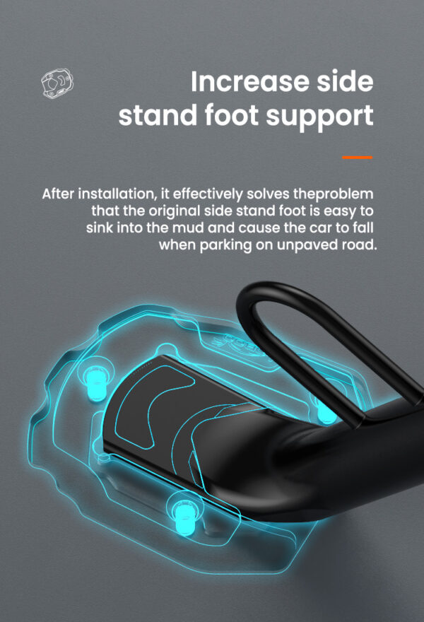 LOBOO Nakładka na stopkę boczną, aluminiowa do SUZUKI V-Strom 1050/XT, V-Strom 1000/XT, SUZUKI GSX-S 1000F, SUZUKI GSX-S 750, SU