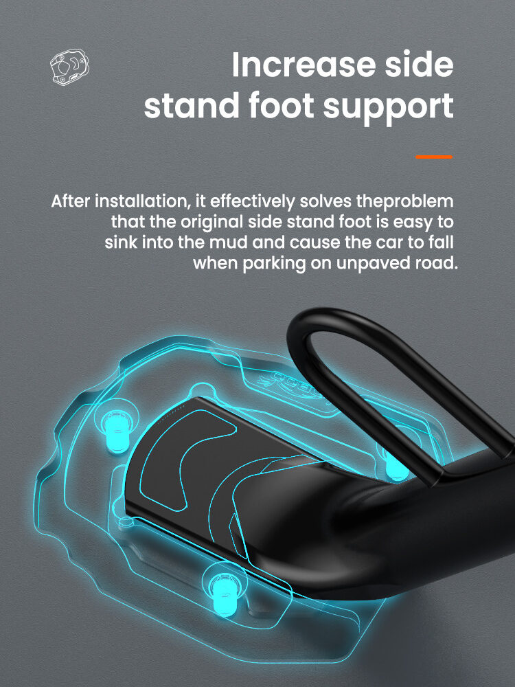 LOBOO Nakładka na stopkę boczną, aluminiowa do SUZUKI V-Strom 1050/XT, V-Strom 1000/XT, SUZUKI GSX-S 1000F, SUZUKI GSX-S 750, SU