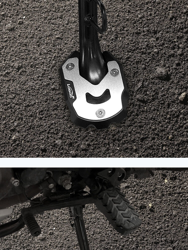 LOBOO Nakładka na stopkę boczną, aluminiowa do SUZUKI V-Strom 1050/XT, V-Strom 1000/XT, SUZUKI GSX-S 1000F, SUZUKI GSX-S 750, SU