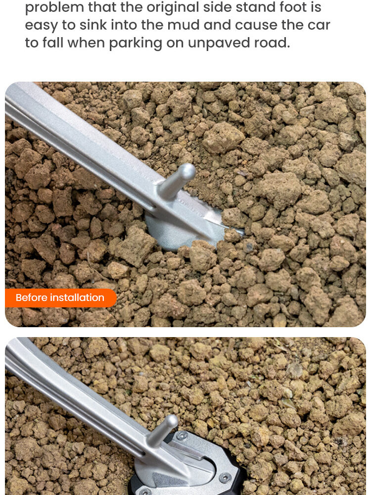 LOBOO Nakładka na stopkę boczną, aluminiowa do Triumph Tiger1200 GT PRO (2023-)