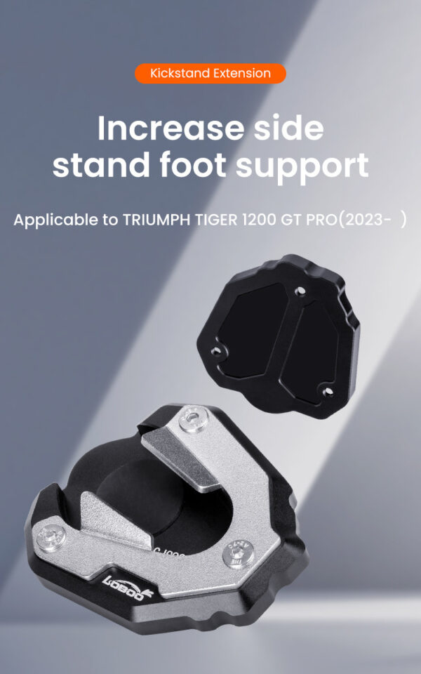 LOBOO Nakładka na stopkę boczną, aluminiowa do Triumph Tiger1200 GT PRO (2023-)