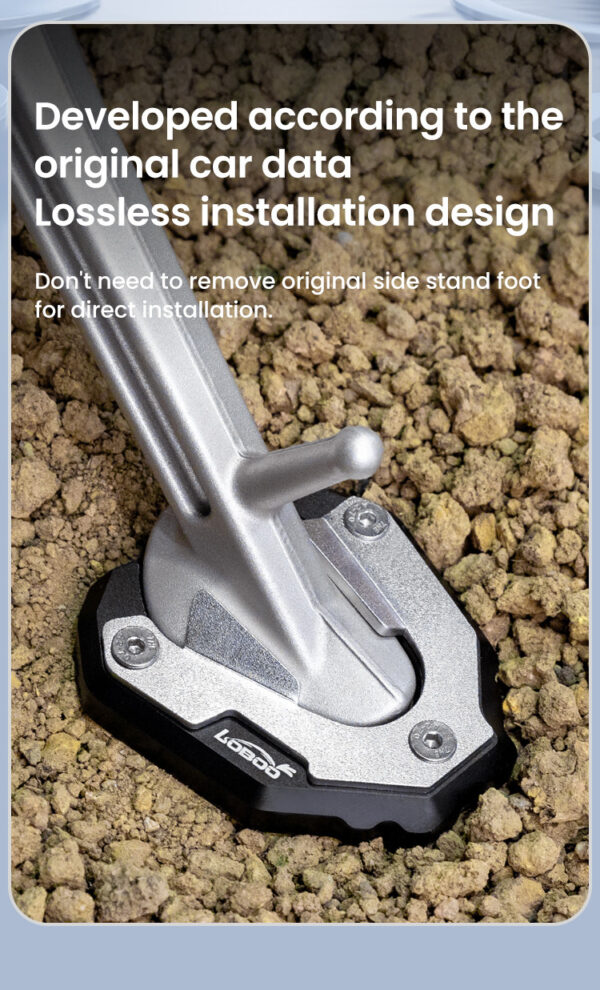 LOBOO Nakładka na stopkę boczną, aluminiowa do Triumph Tiger1200 GT PRO (2023-)