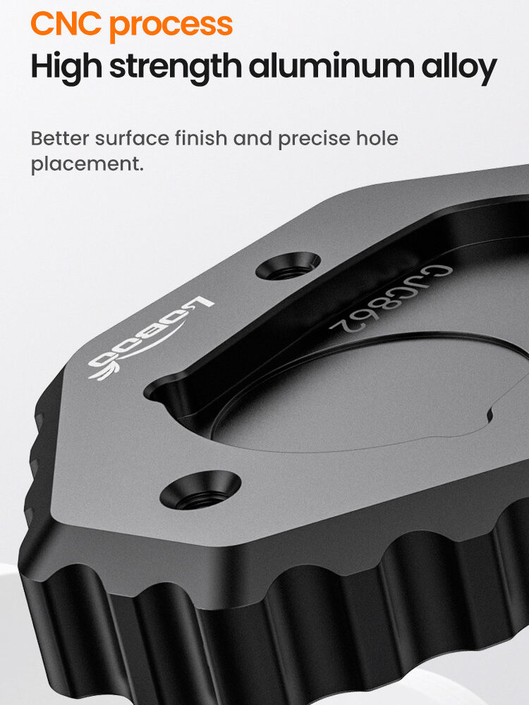 LOBOO Nakładka na stopkę boczną, aluminiowa do YAMAHA XMAX 300 (2023-)