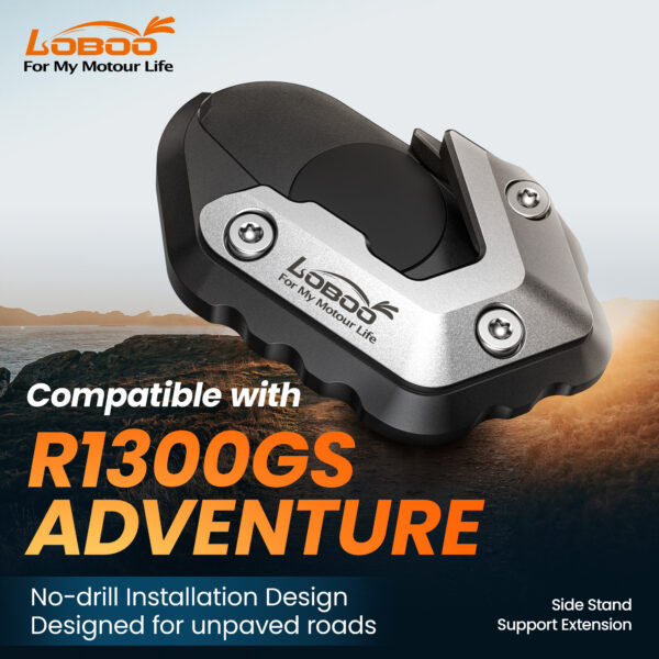 LOBOO Nakładka poszerzajaca na stopkę boczną do BMW R1300GS ADVENTURE (2024-)