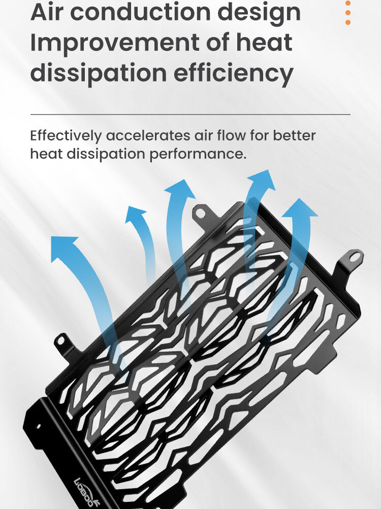 LOBOO Osłona błotna silnika do KTM 1290 Super Adventure S/R (2022-), czarna