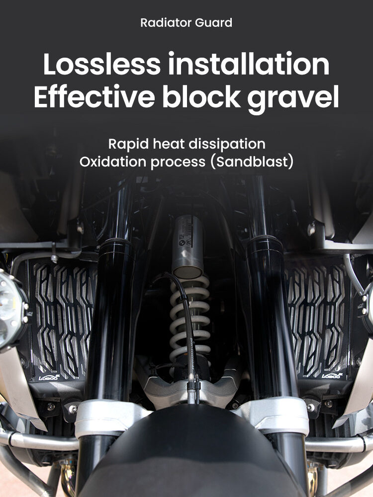 LOBOO Osłona chłodnicy aluminiowa do BMW R1250GS (2019-), BMW R1250GS ADV (2019-)