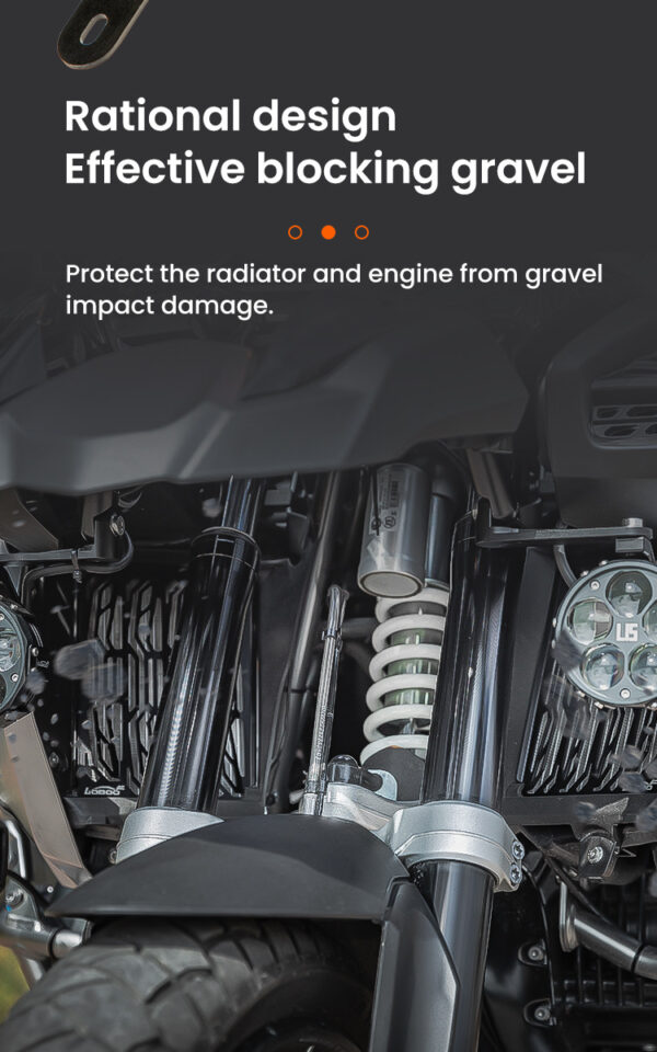 LOBOO Osłona chłodnicy aluminiowa do BMW R1250GS (2019-), BMW R1250GS ADV (2019-)