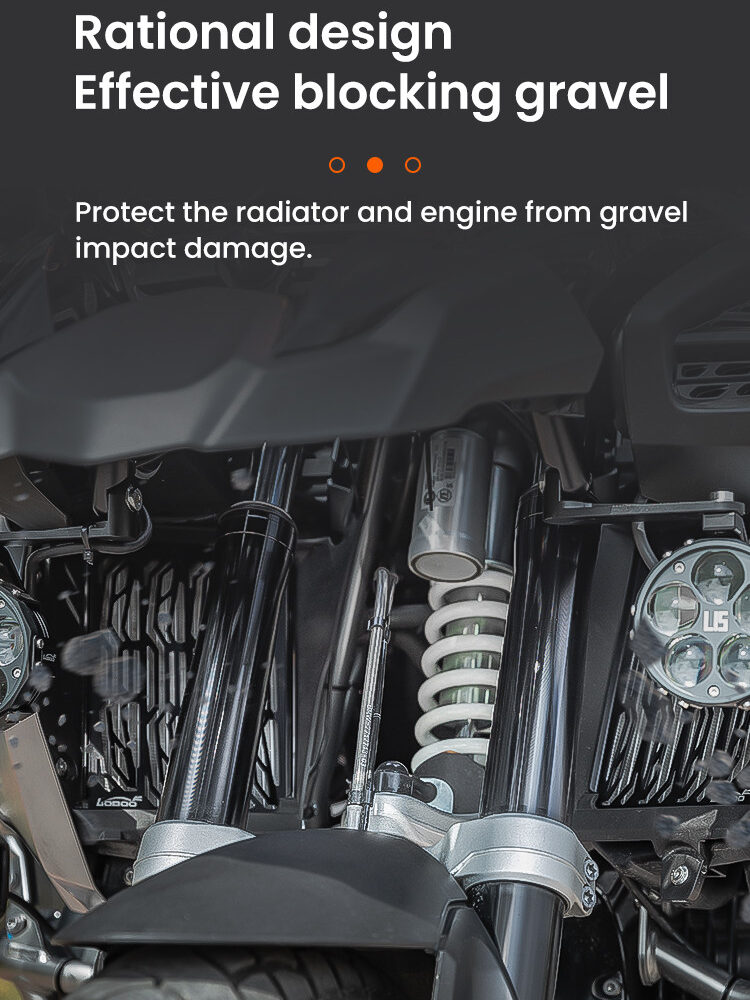 LOBOO Osłona chłodnicy aluminiowa do BMW R1250GS (2019-), BMW R1250GS ADV (2019-)