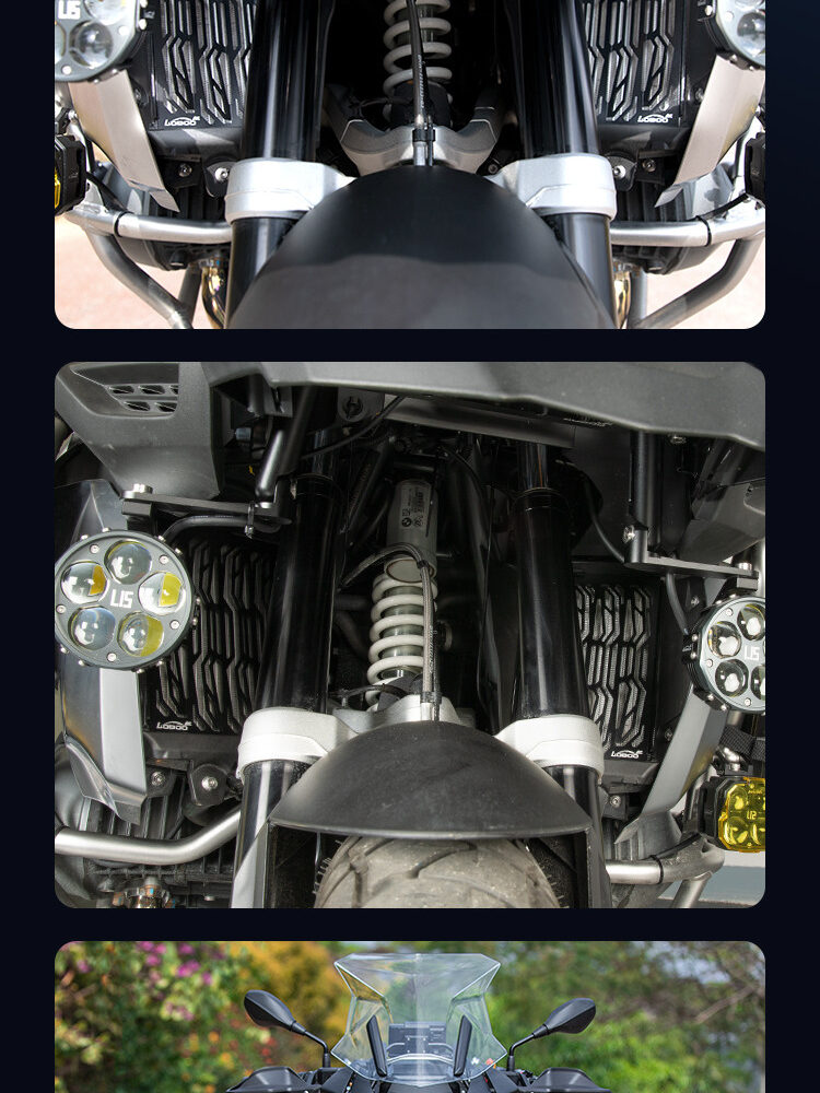 LOBOO Osłona chłodnicy aluminiowa do BMW R1250GS (2019-), BMW R1250GS ADV (2019-)