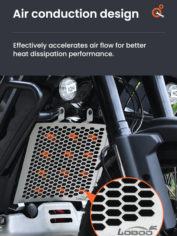 LOBOO Osłona chłodnicy aluminiowa do HARLEY-DAVIDSON PAN AMERICA 1250 (2021-)
