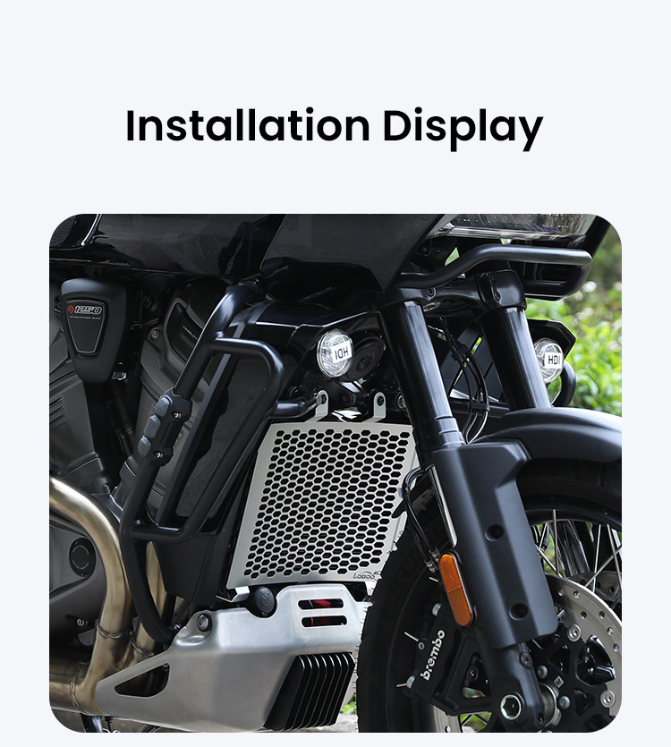 LOBOO Osłona chłodnicy aluminiowa do HARLEY-DAVIDSON PAN AMERICA 1250 (2021-)